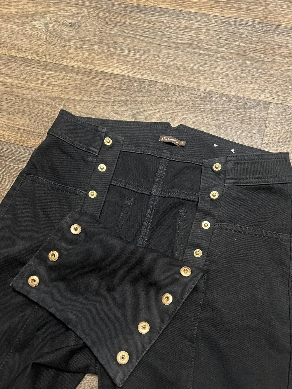 J. McLaughlin Hastings Jeans Black Size 4 High Rise Skinny Sailor Neutral